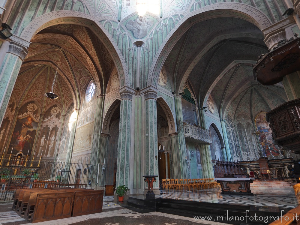 Biella (Italy) - Presbytery and left arm of transept of the Cathedral of Biella